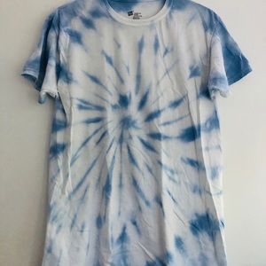 Custom Blue Tie-Dye Shirt